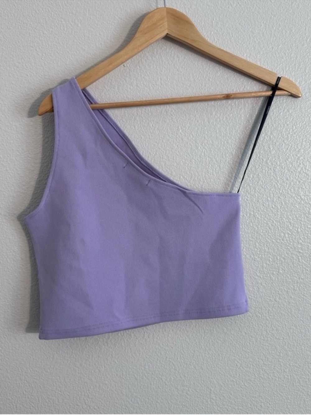 Lilac One-Shoulder Crop Top - Women